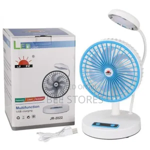 Multifunctional Led Light With Rechargeable Fan