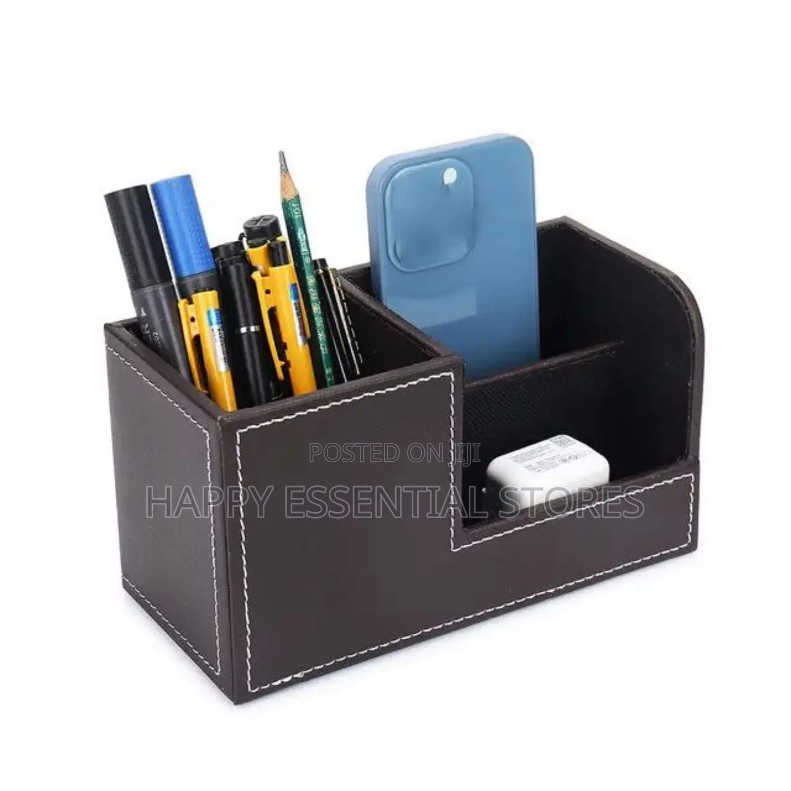 Leather Multi Function Desk Organiser 