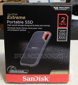 Sandisk 2tb Extreme Portable SSD -Up to 1050mb/S Usb-C,Usb