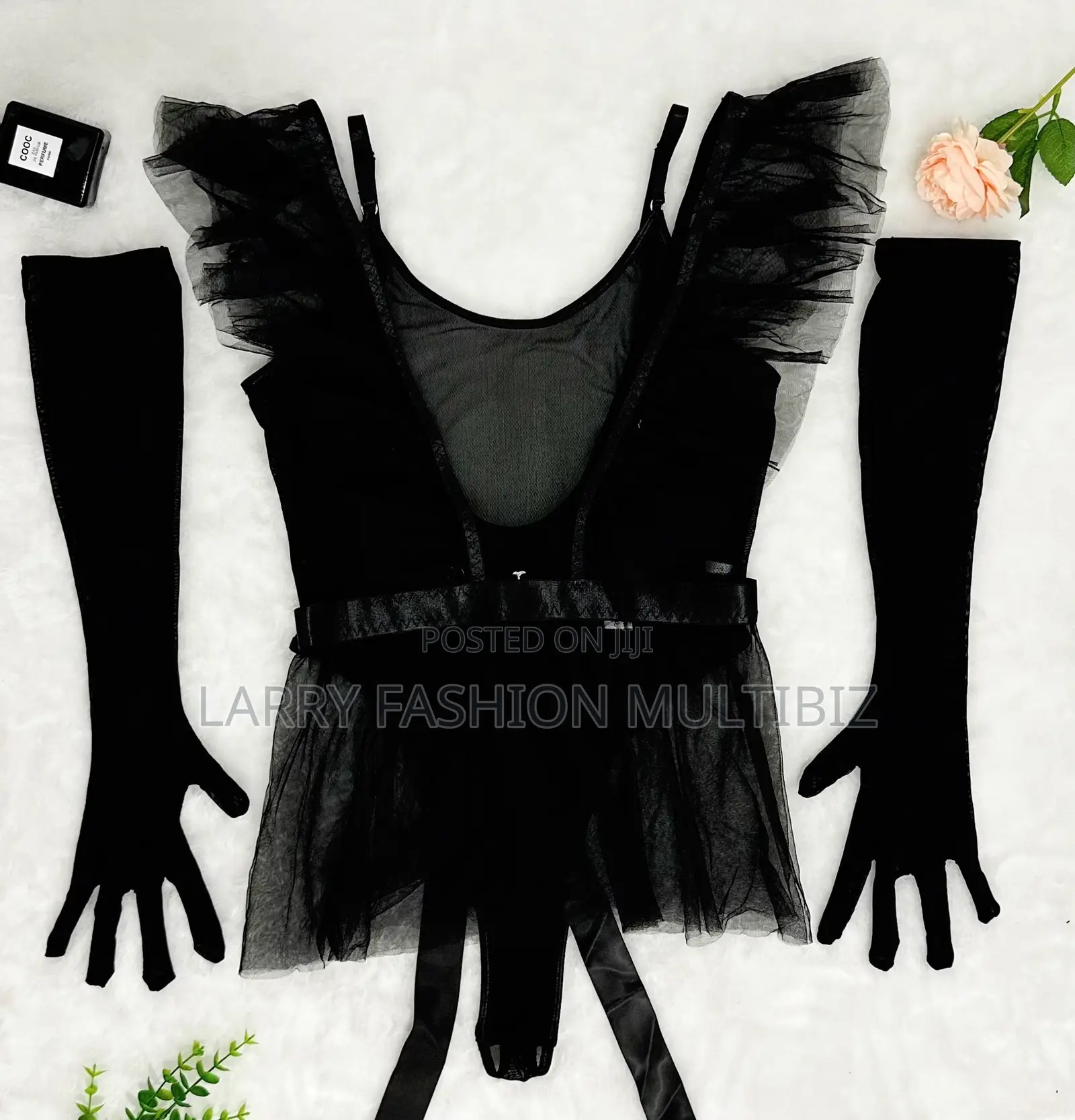 Classic 3piece Black Bodysuit