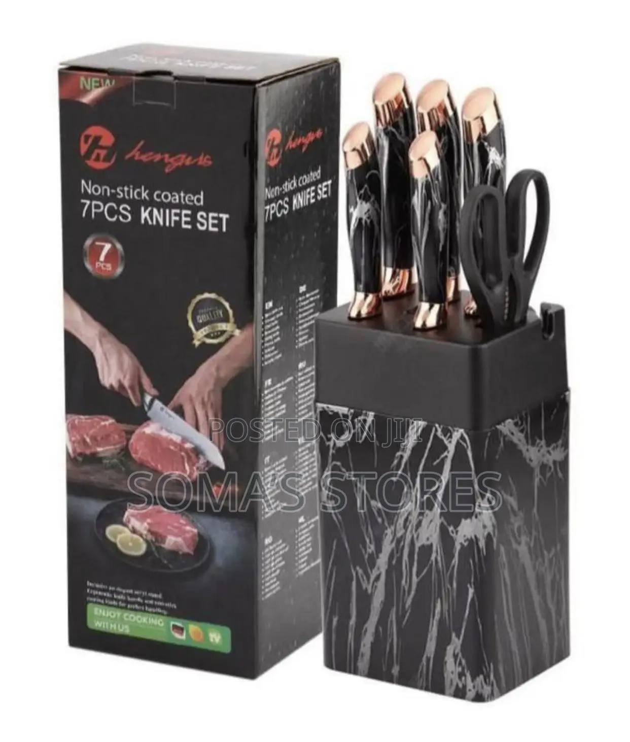 7 Pcs Marble Knife