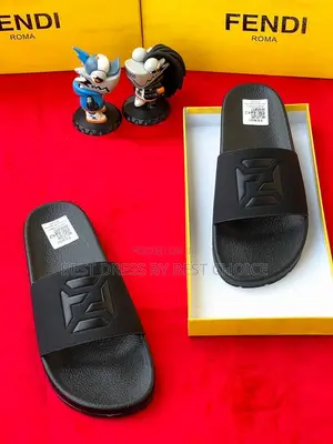 Black Fendi Slide Now Available in Store