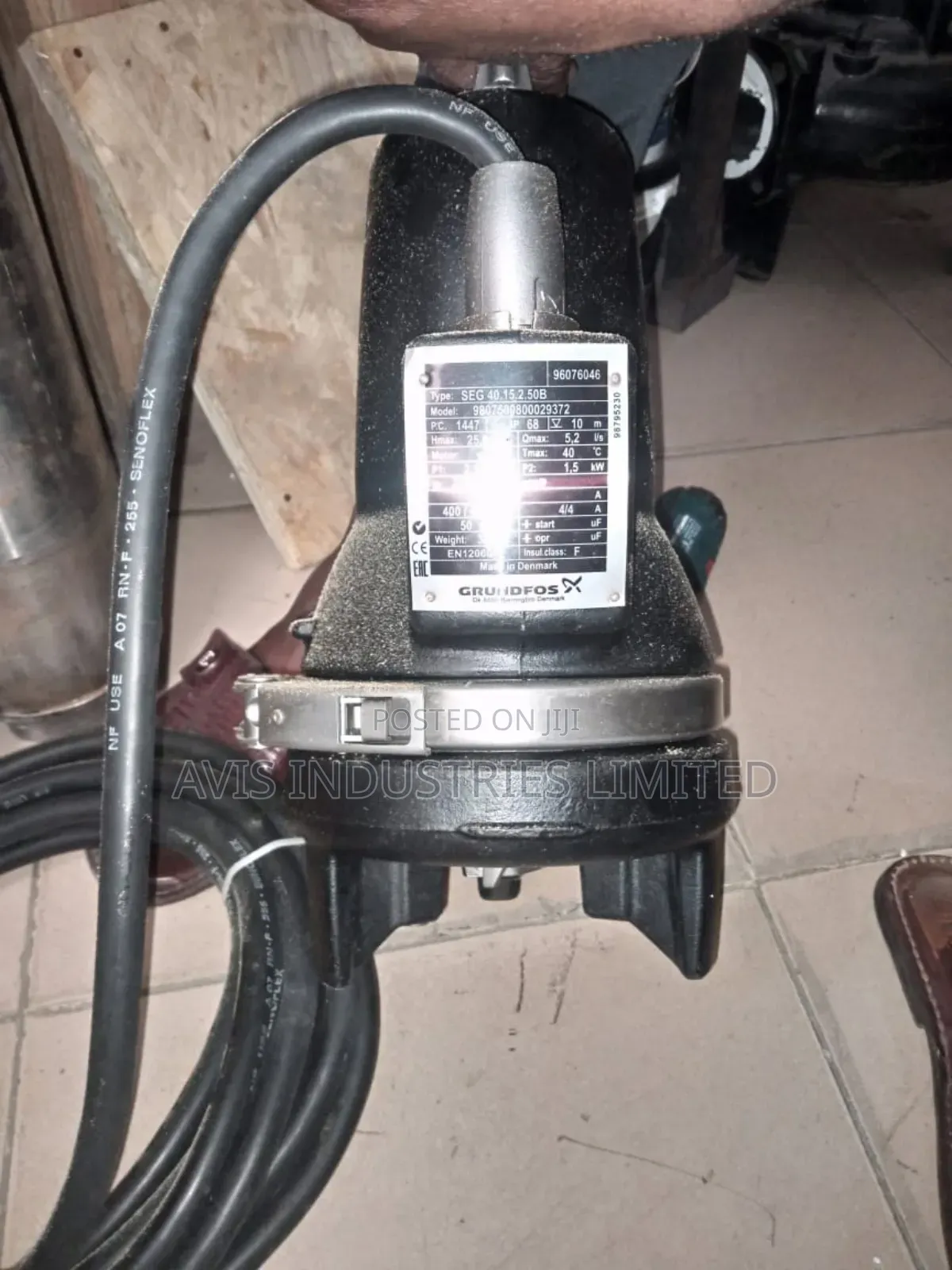2hp Grundfos Sewage Pump