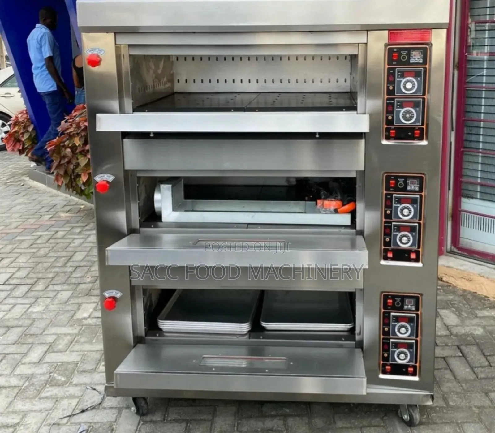 3 Decks 6 Trays Gas Oven
