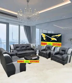 Living Room Set of Sofa Chairs and Table. 7 Seaters Couches
