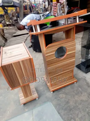 Wooden Pulpit and Offering Box for Church.