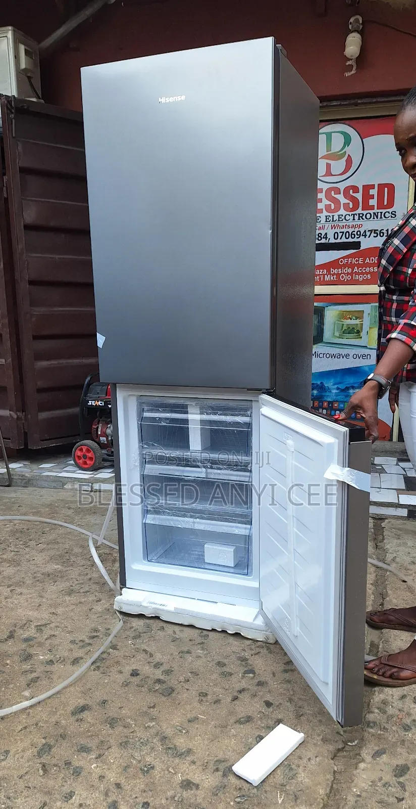 New Hisense 225l Bottom Freezer Double Door Fridge Rd-29dca