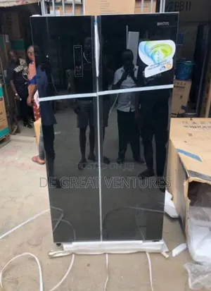 Brand New Bruhm Side-Side Refrigerator>>Black Colour>Externa