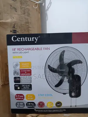 Reliable Spin Century 18" Rechargeable Wall Fan FRCB 45