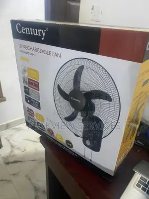 Very Unique 18''century Rechargeable Fan With Led Light