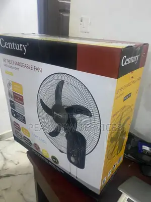 Efficient 18" Century Rechargeable Fan With Led Light