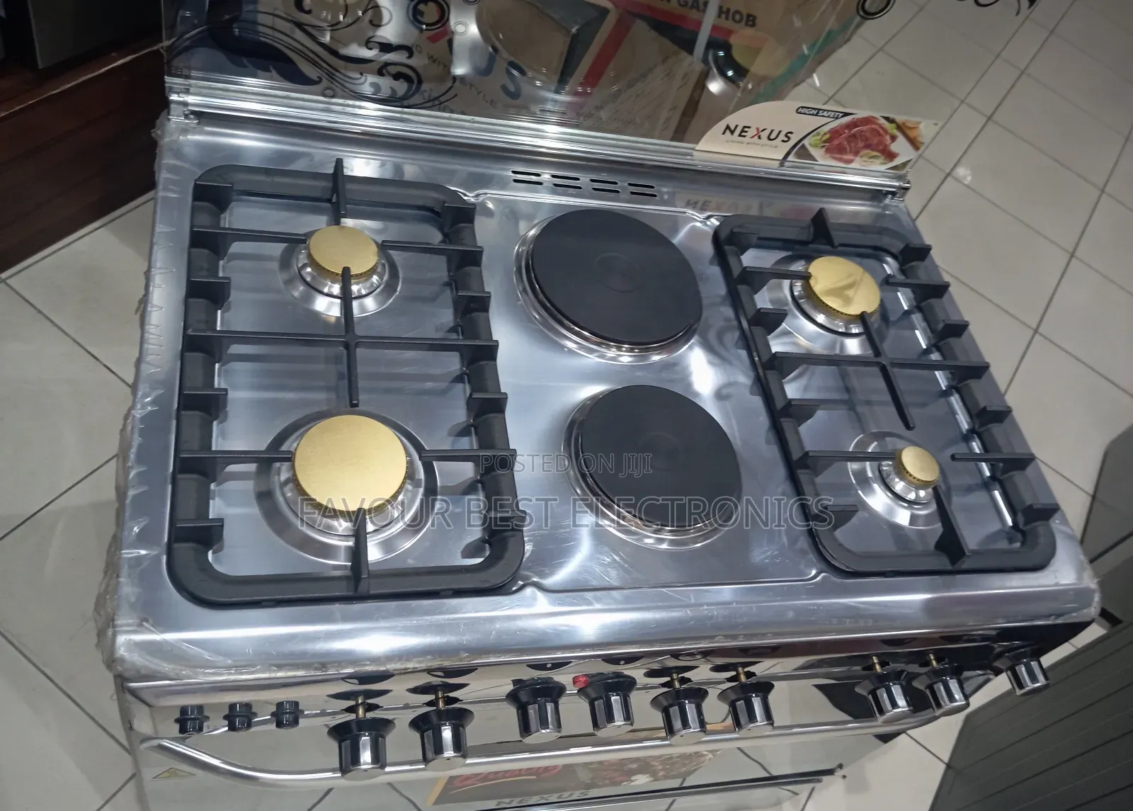 High Quality Nexus 90cm Gas Cooker (4+2) Automatic Grill