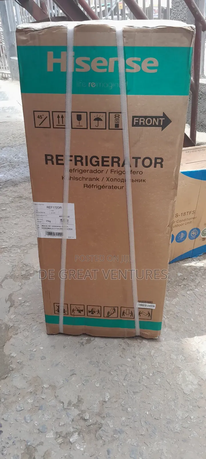 Brand New Hisense(Ref172dr)125L Double Door Refrigerator>>