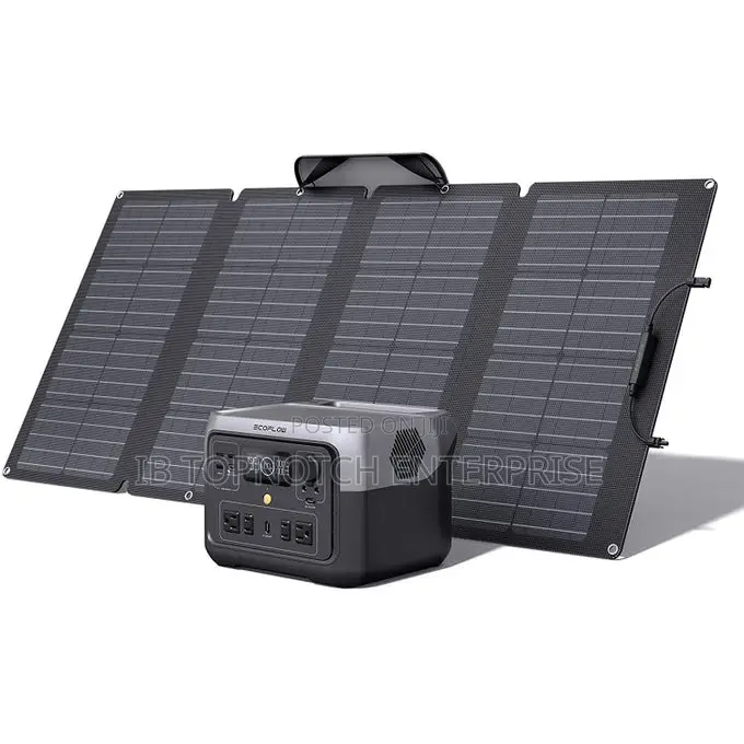 RIVER 2 Pro ECOFLOW Power Station and 110W Solar Panel