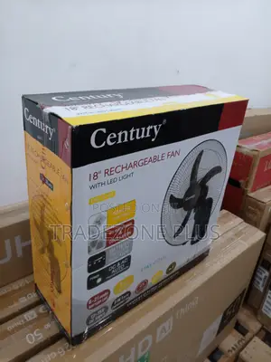 Century 18'' Rechargeable Fan With LED Light