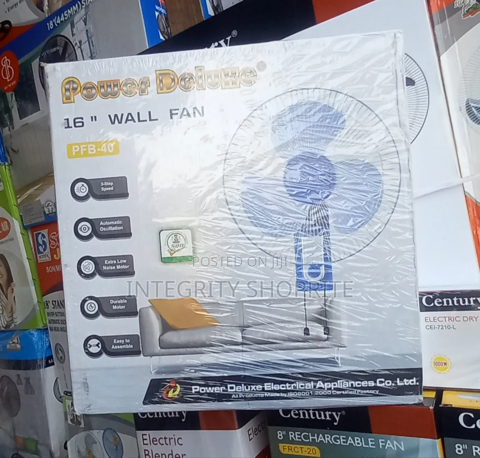 Power Deluxe 16" Wall Fan