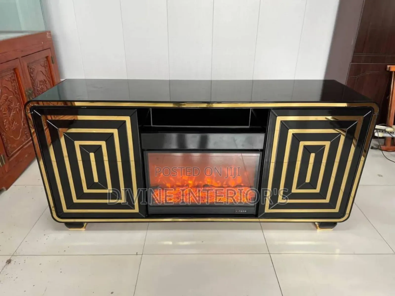 Luxury Tv Stand With Fireplace