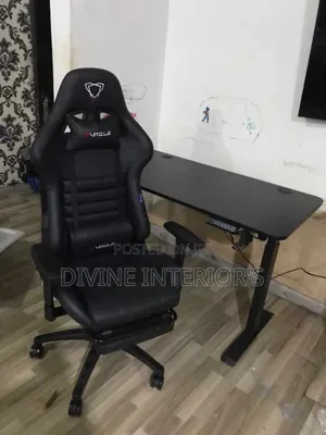 Ergonomic Gaming Chair With Electric Height Adjustable Desk