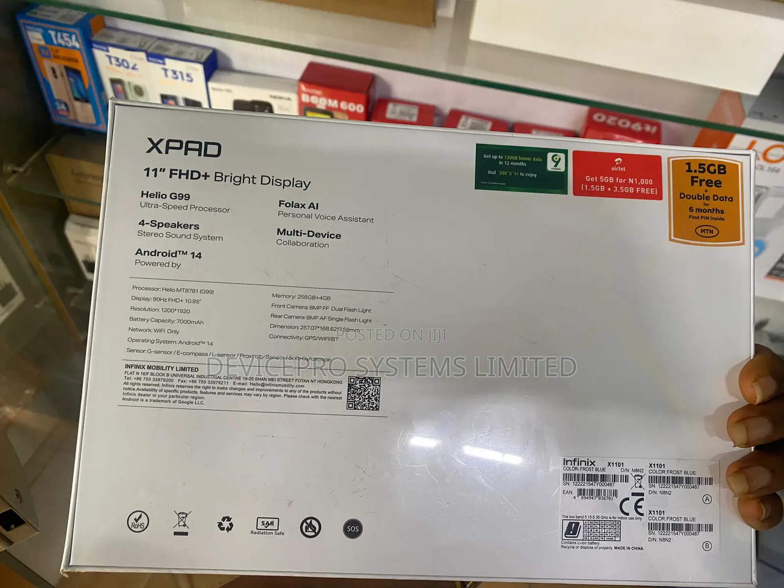 New Infinix Xpad 256 GB Black