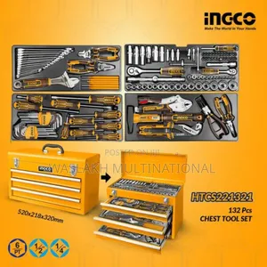 132pcs Tools Chest Set Ingco