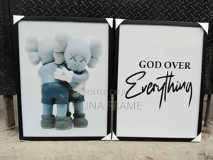 Wall Artwork Acrylic Glass Frame God Over Everything