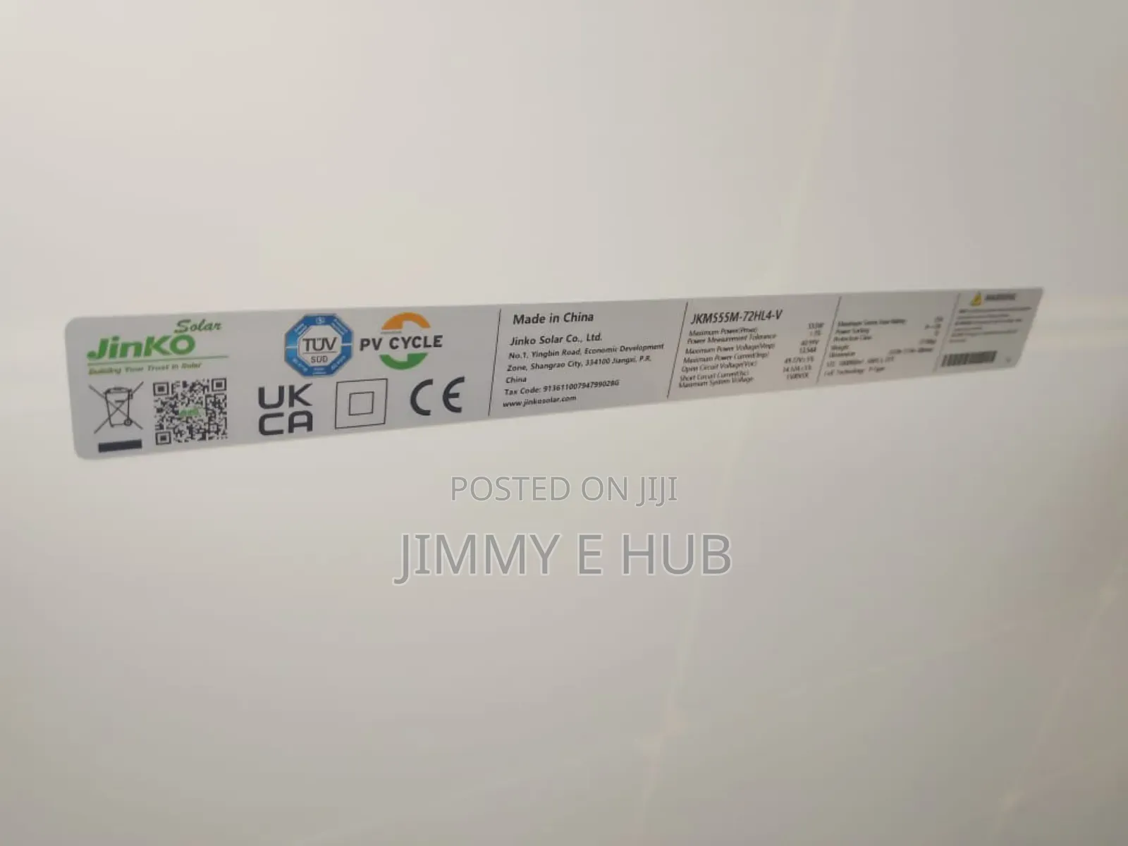 Jinko Solar Panel 555W