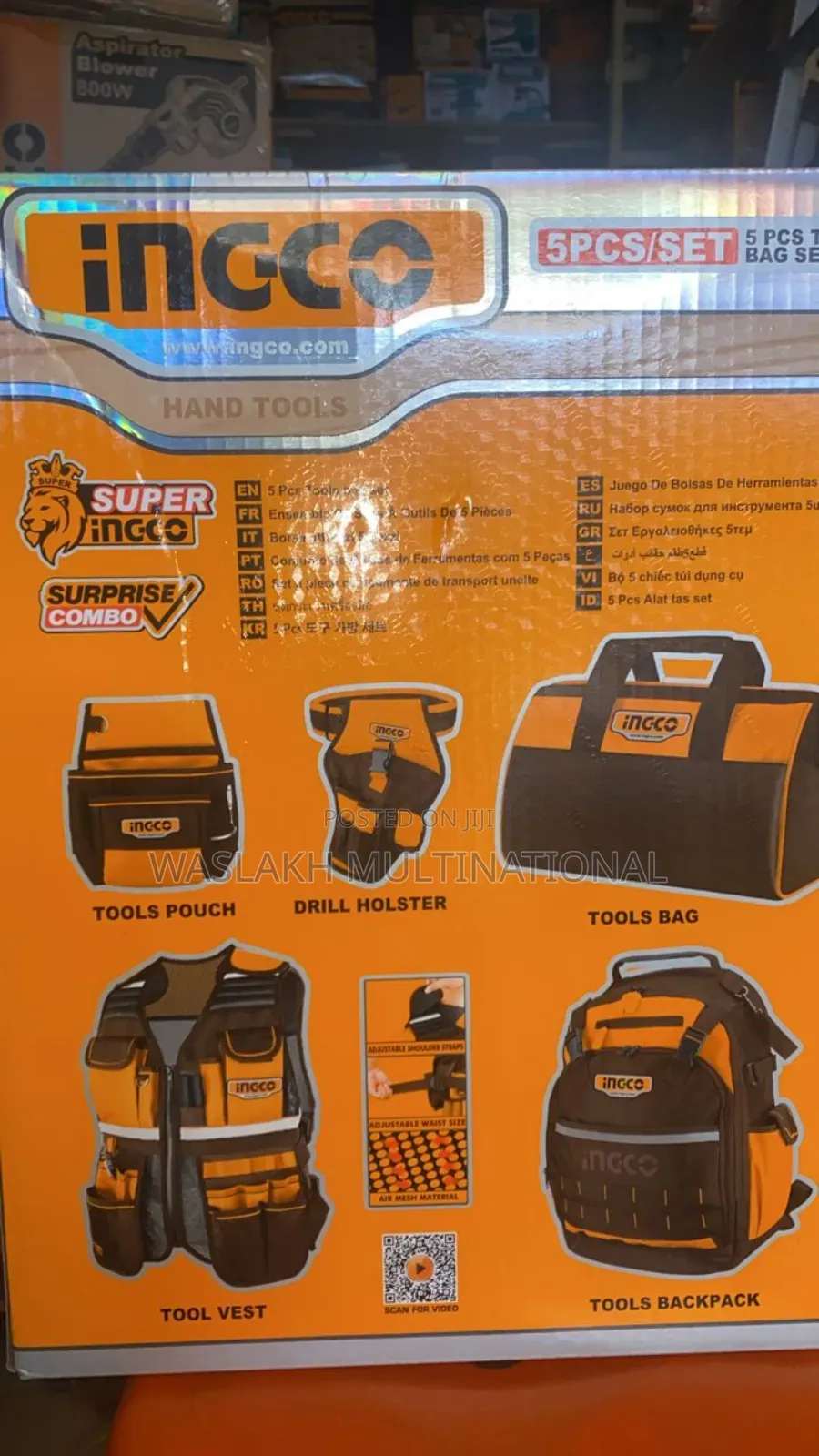 Toolsbag Set 5pcs Ingco