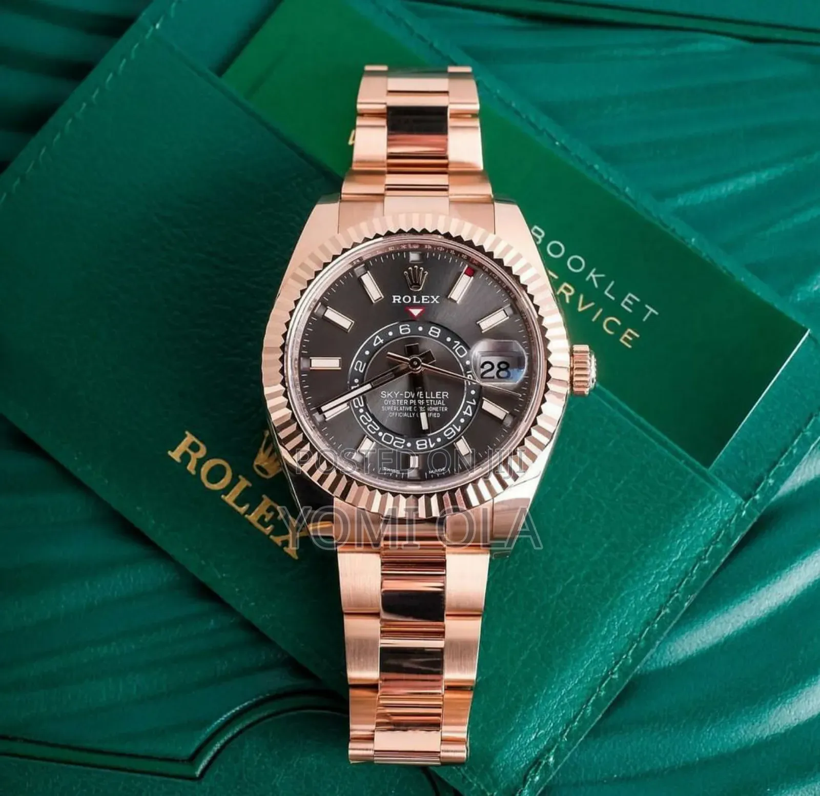 Rolex Sky-Dweller Black Dial Wristwatch