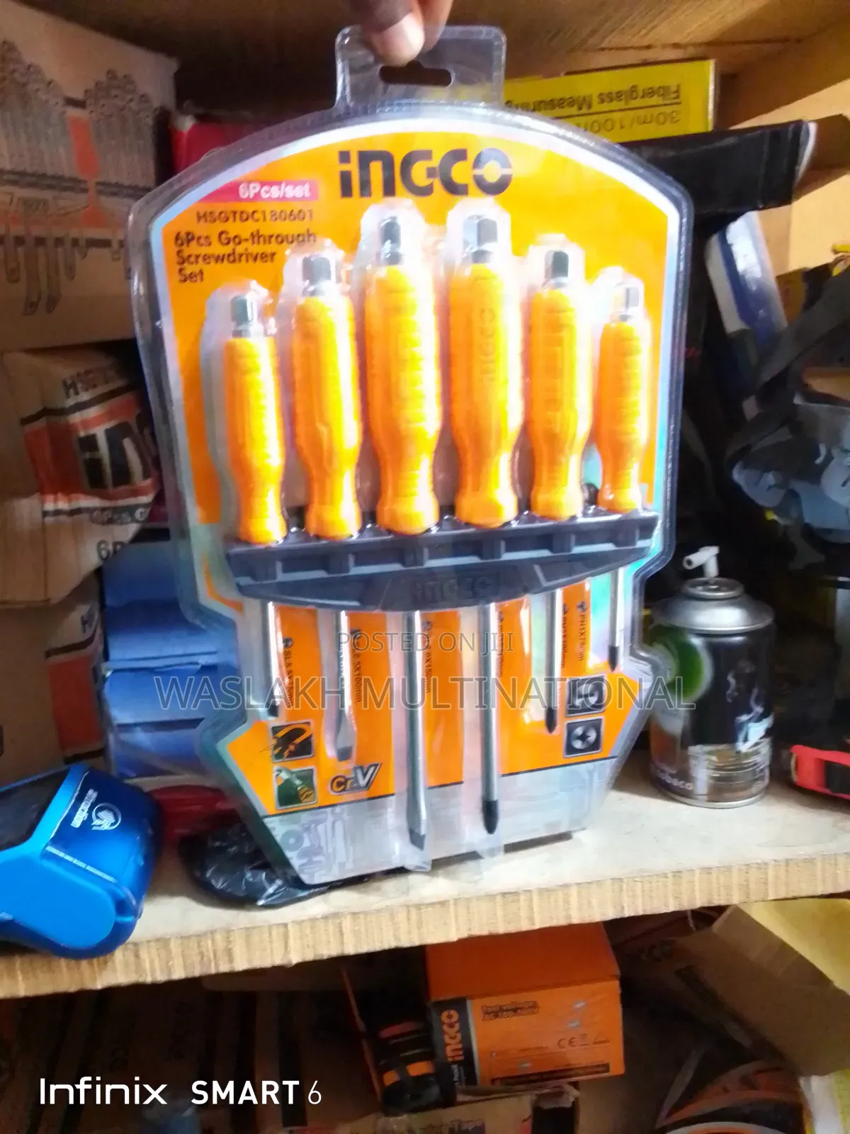 Go Through Screw Driver Set 6pcs