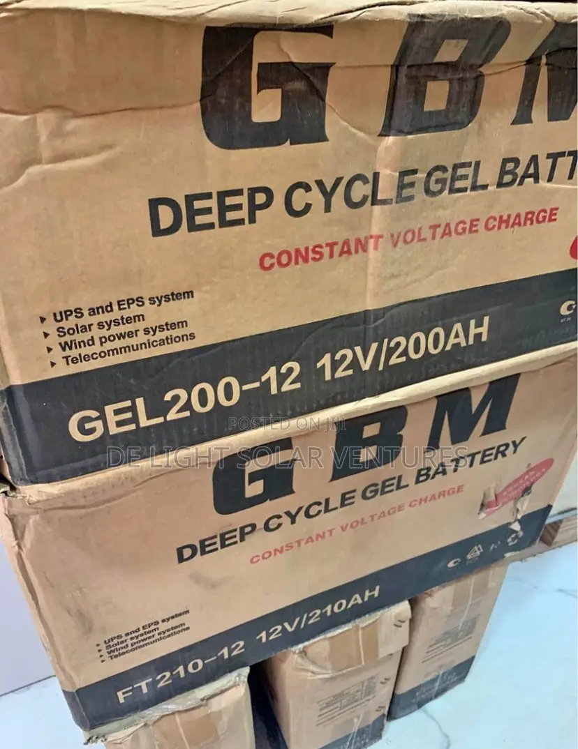 GBM Deep Cycle Gel Battery 200ah 12v