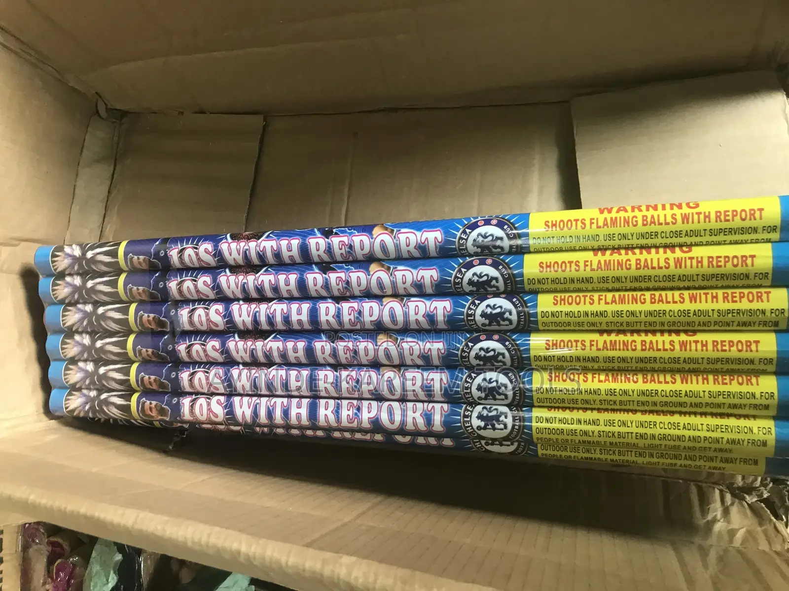 6(Sticks)10 Shot With Report Firework Knockout Banger