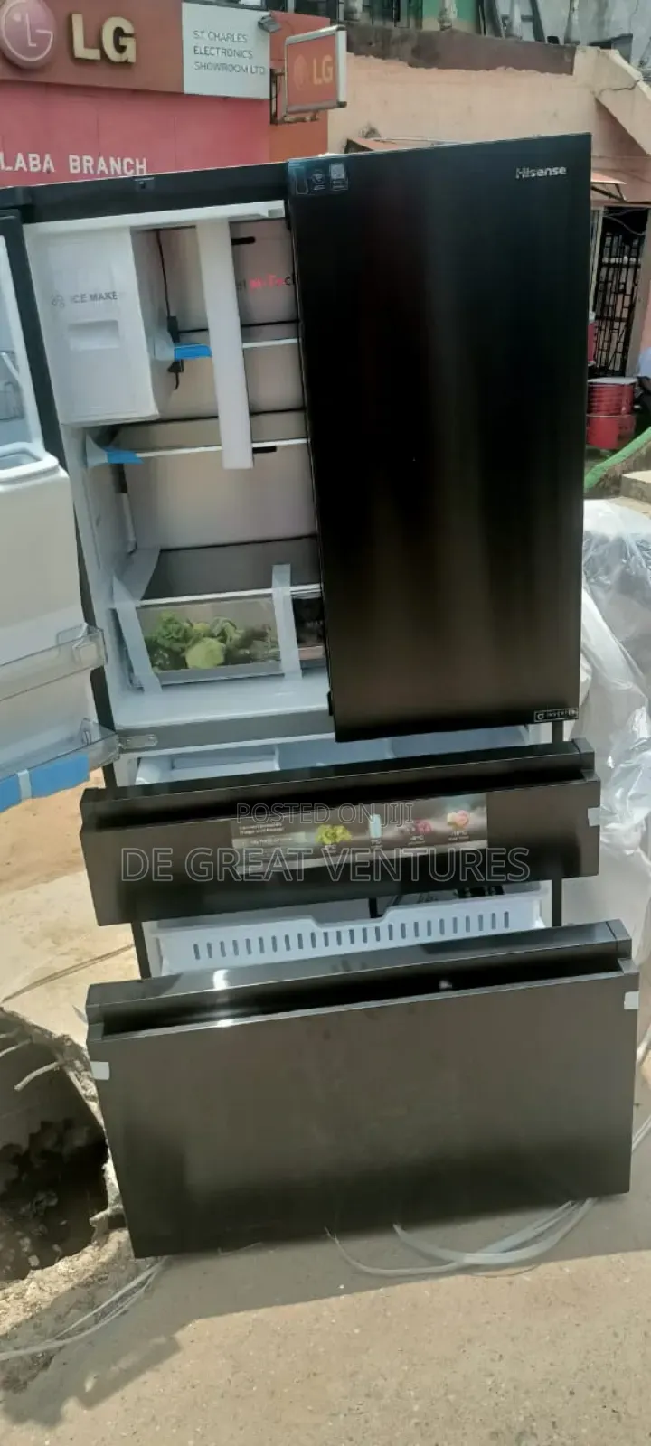 Brand New Hisense 4doors French Door Refrigerator>>External>