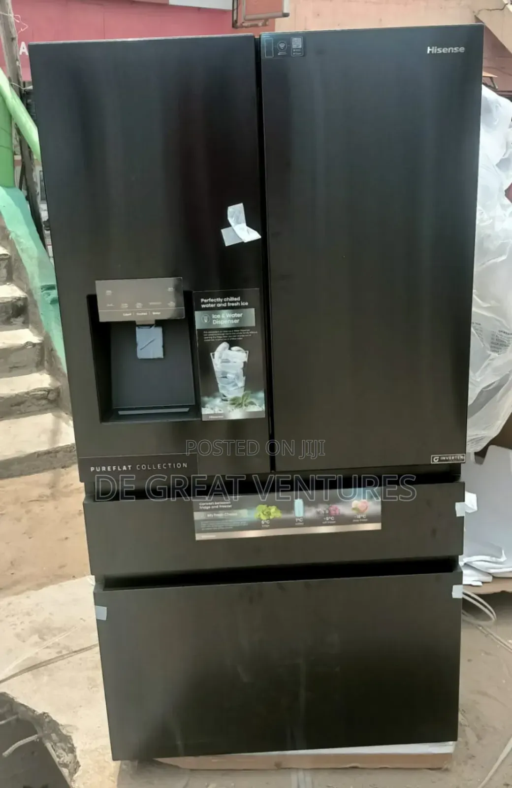 Brand New Hisense 4doors French Door Refrigerator>>External>