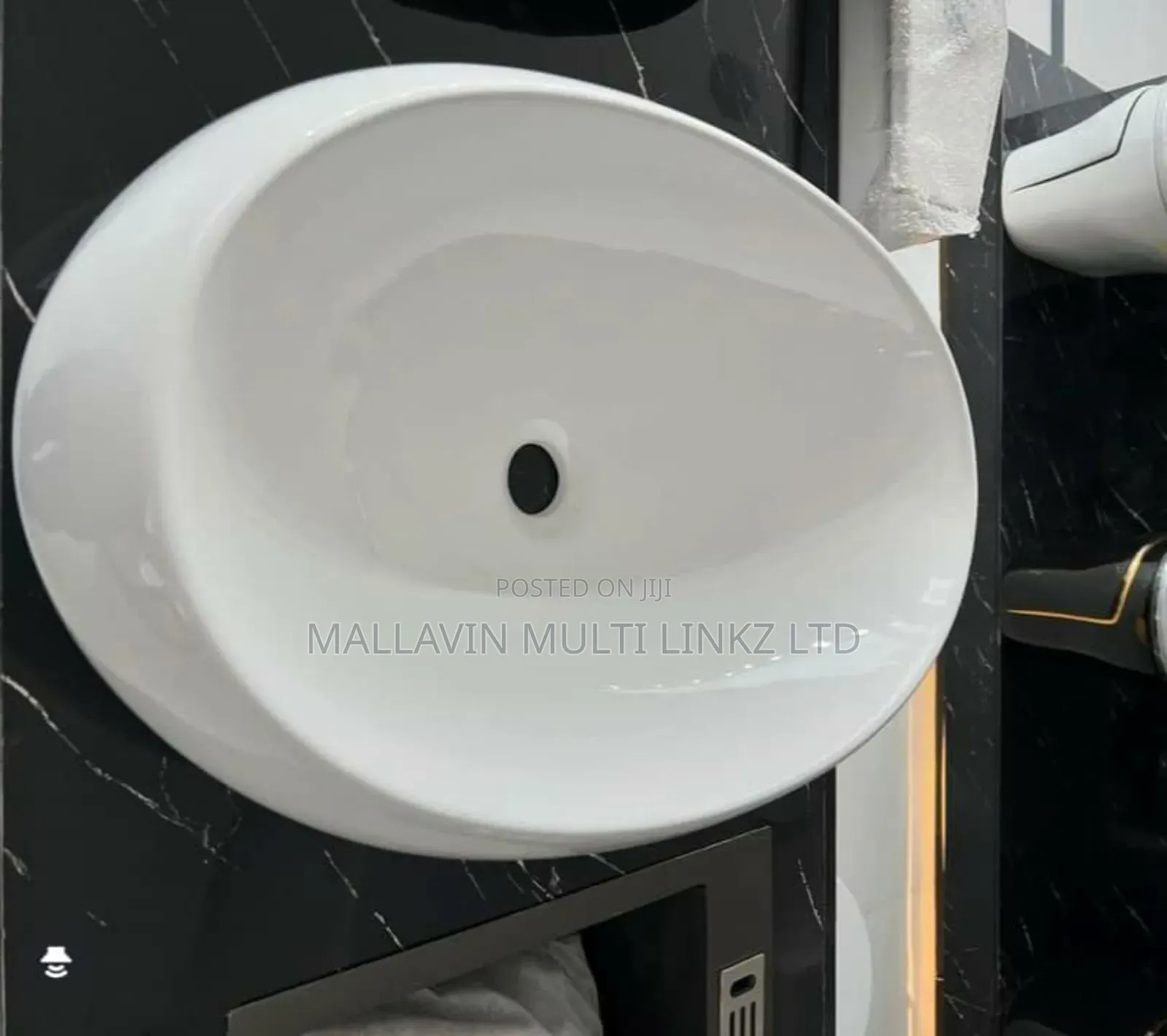 Bathroom Sink White Ceramic Countertop Basin
