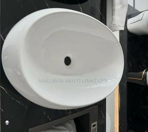 Bathroom Sink White Ceramic Countertop Basin in Orile - Plumbing ...