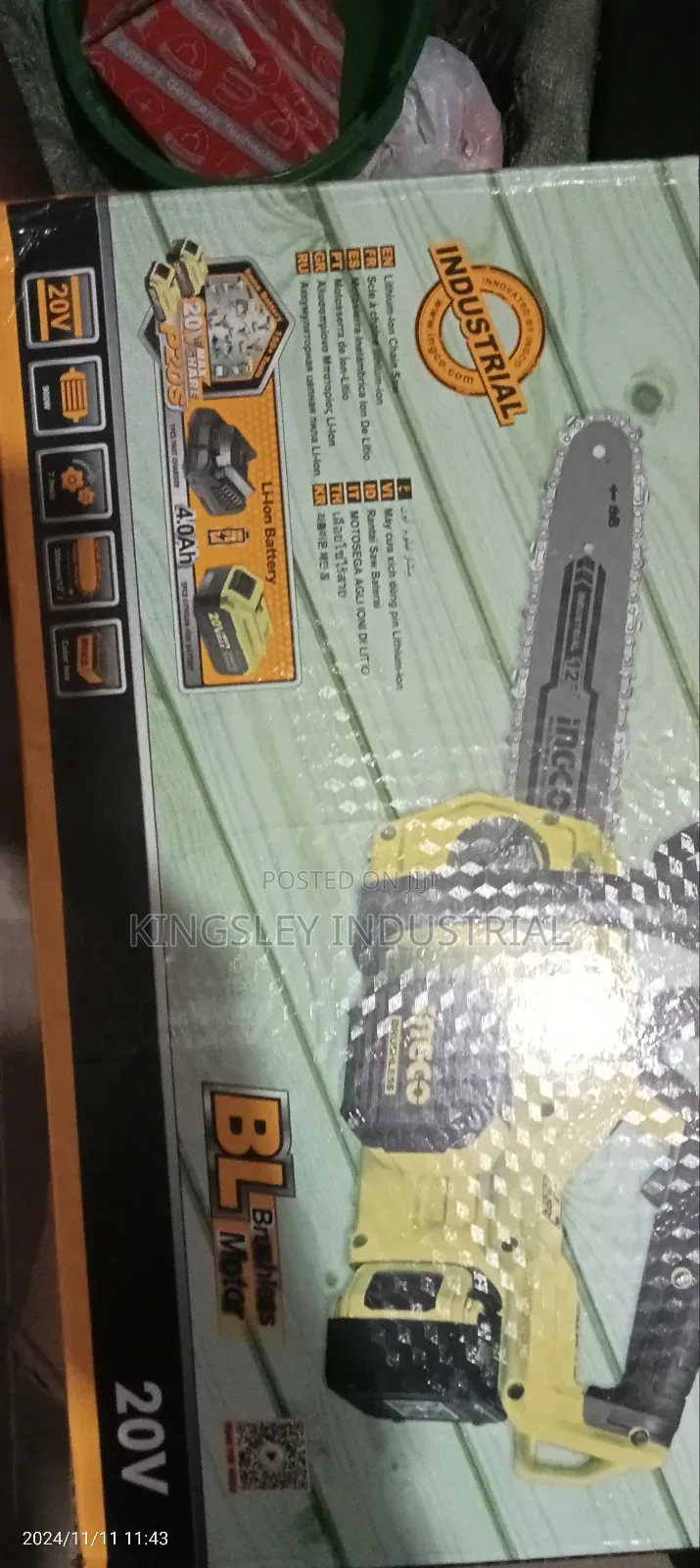 Lithium Ion Chainsaw
