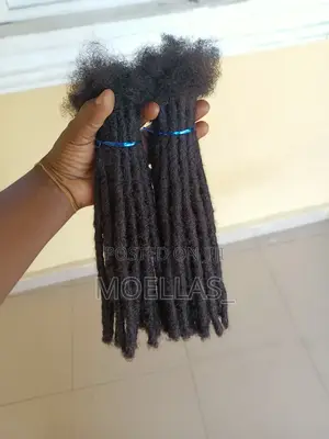 Human Hair Dreadlock Extensions. 10, 8, and 6 Inches Inches. 5 Bundles