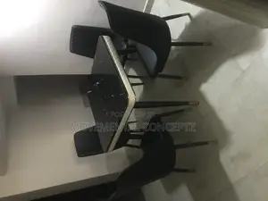 Executive Black Marble Dinning Set
