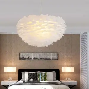 Nordic Feather Chandelier Modern LED Pendant Lamp