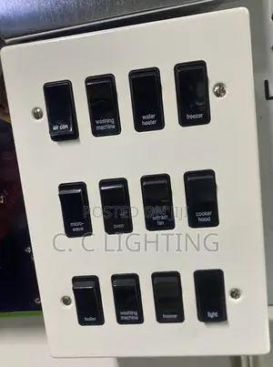 White Body 12 Gang Switch