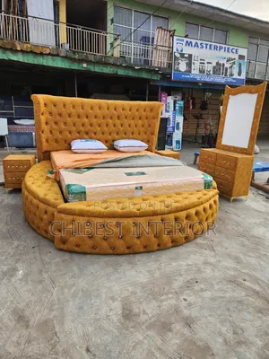 Modernized 7by6 Set of Padded Bed Frame