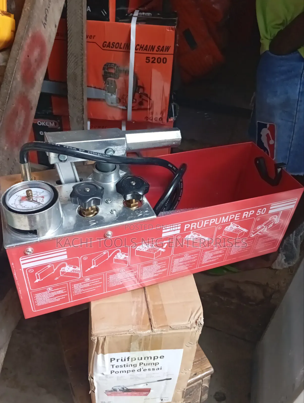 Testing Pump Bucket