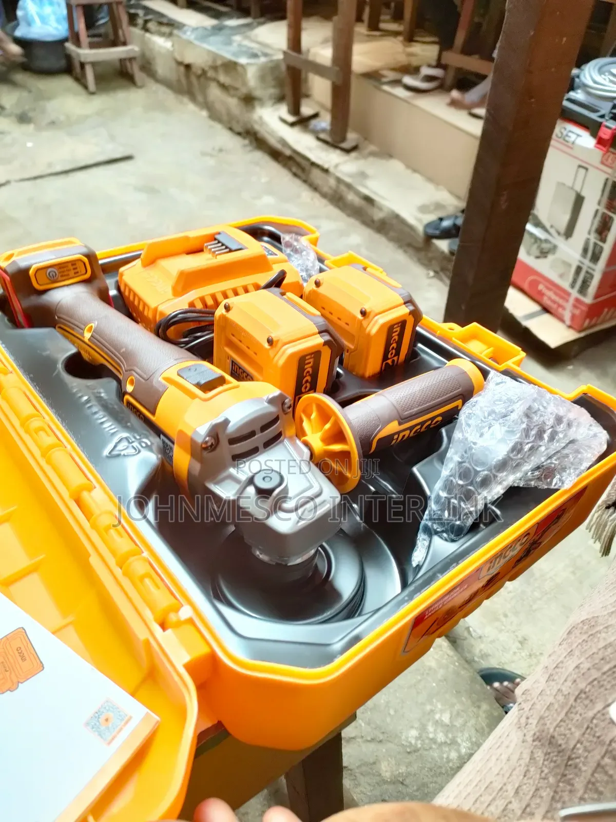 INGCO Battery Angle Grinder