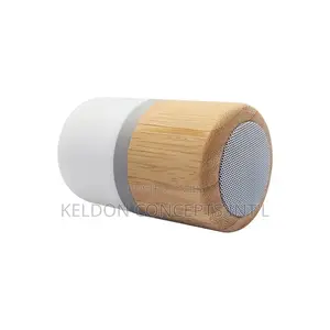 Bamboo Wireless Btspeaker Portable Speaker With LED Light