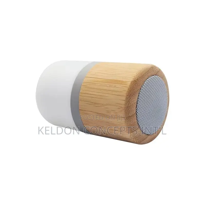 Bamboo Wireless Btspeaker Portable Speaker With LED Light