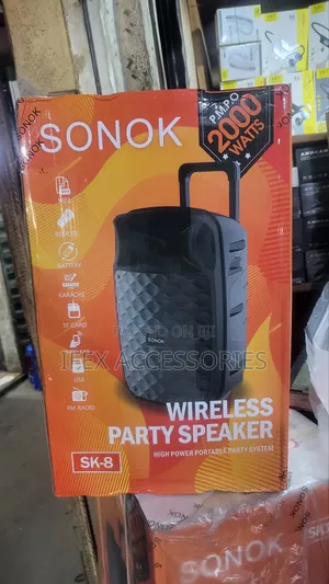 Photo - Sonok 8'' Rechargeable Public Address System Bluetooth 2 Mic