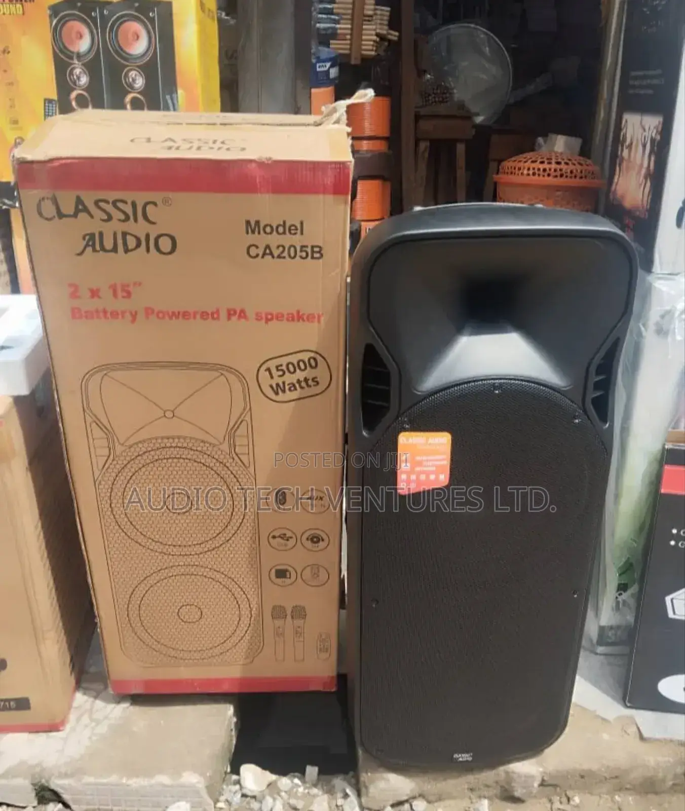 Classic Audio Pa System Double Powered 15inch