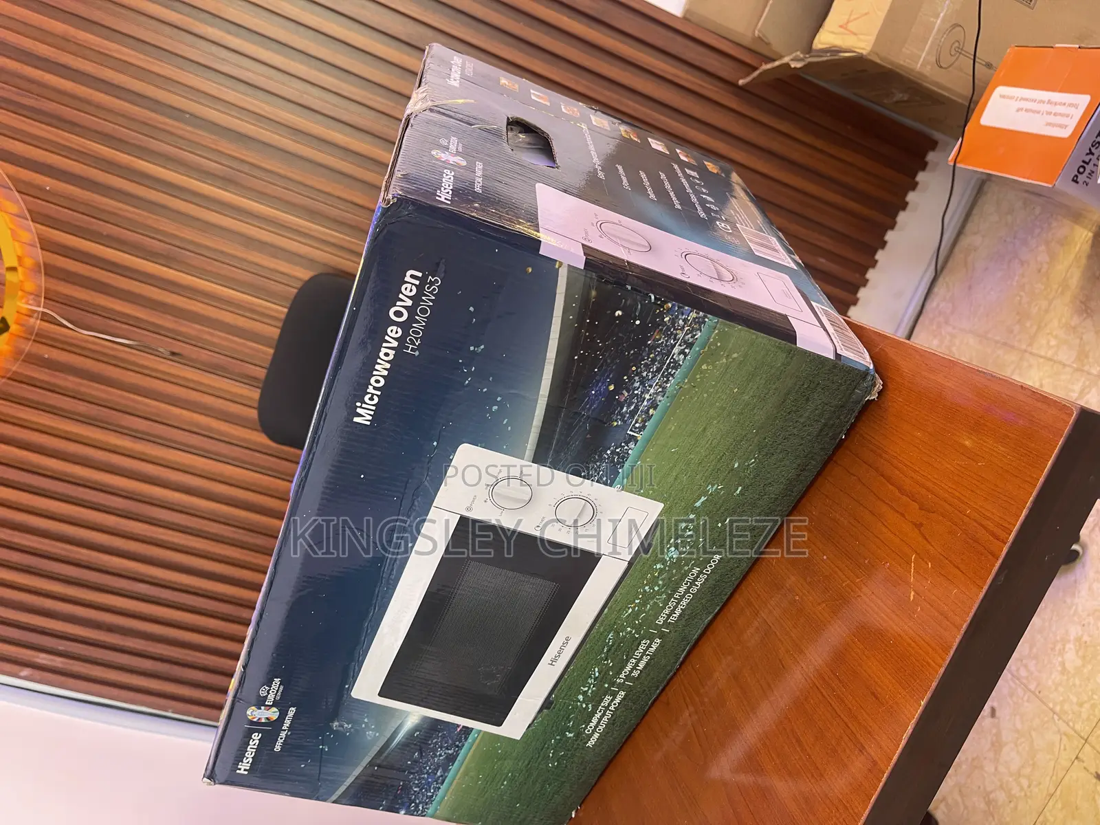 White Hisense Microwave