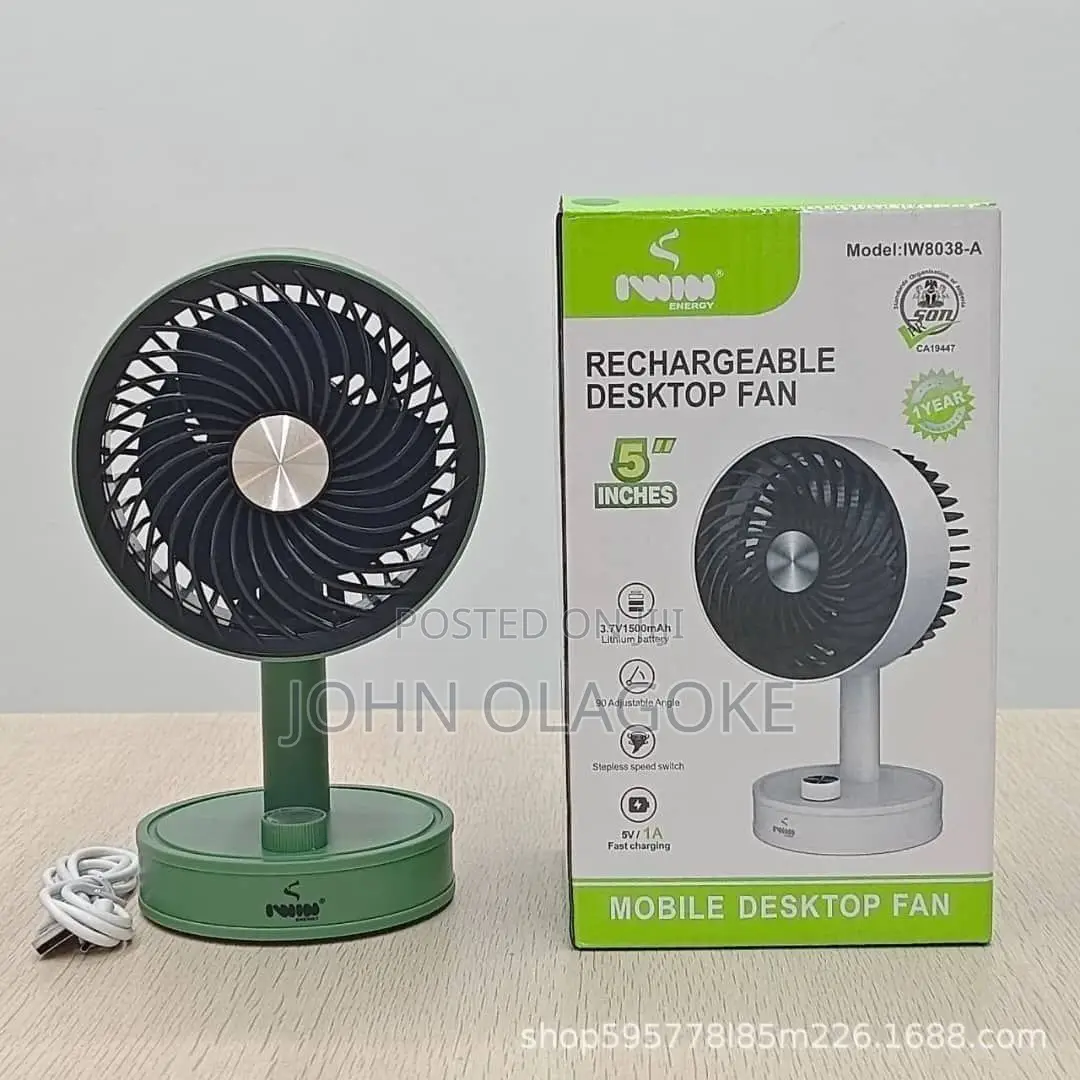 IWIN 5" Rechargeable Fan