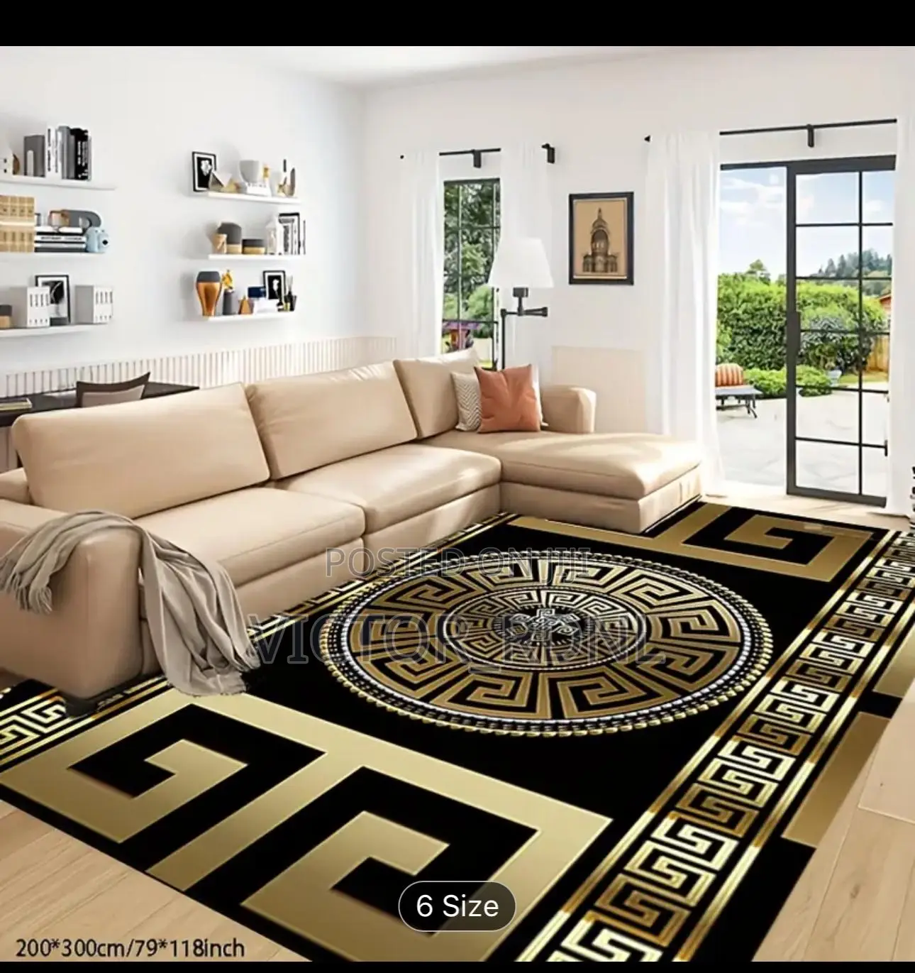 Rubber Center Rug